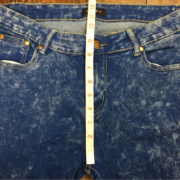 CITY INK Women’s Jeans Straight Leg Stonewashed Blue Denim Size 15 Juniors - Picture 7 of 12